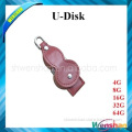 Wenshan calabash shaped leather usb stick with high quality
